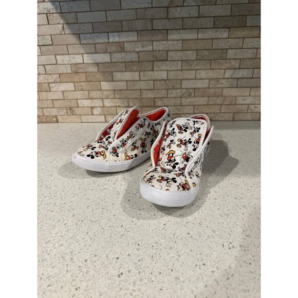 Walt Disney Mickey Mouse Sneakers Shoes Women’s Size 9 Model 129855 White - Picture 1 of 4